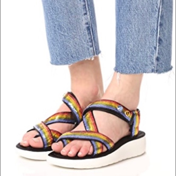 Marc Jacobs comet rainbow sequined sandals - Picture 3 of 3